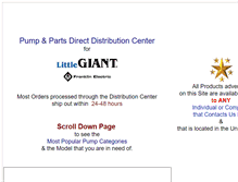 Tablet Screenshot of little-giantpump.com